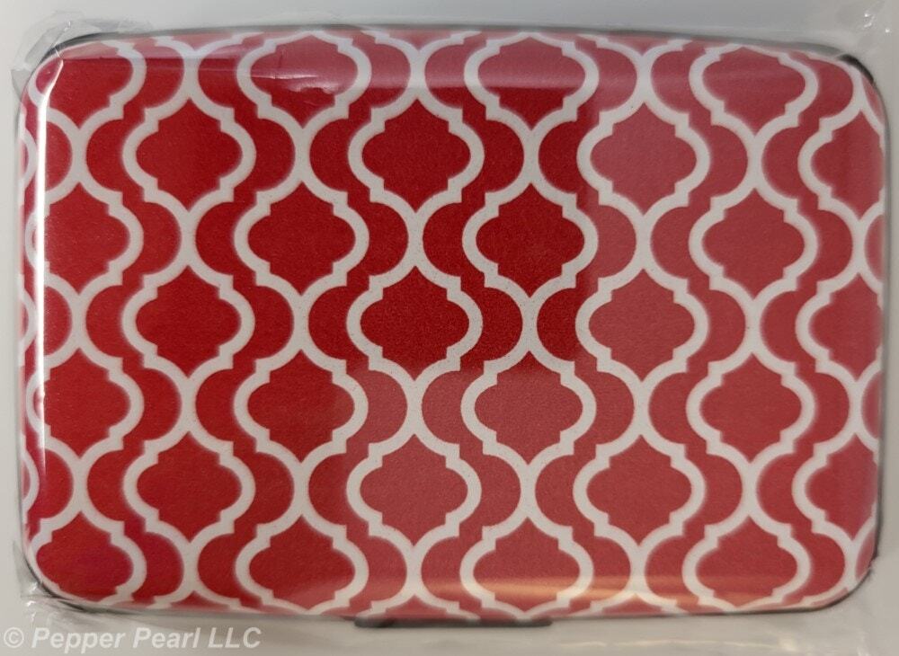Aluminum Card Case Credit Card ID RFID card holder Travel Gift Gallery Red